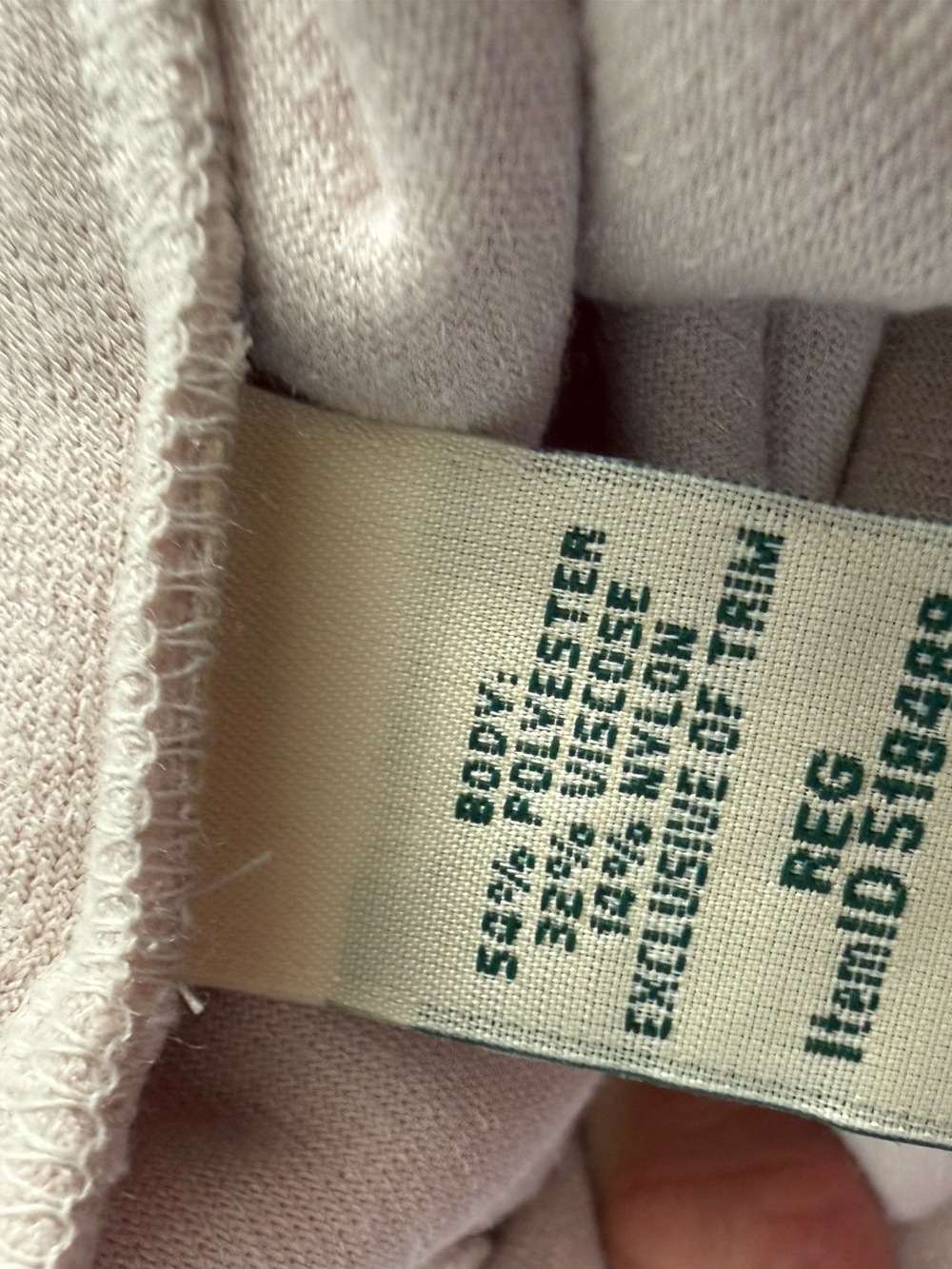 L.L.Bean Cream Sherpa Snap Pullover with Teal Trim - Picture 5 of 5